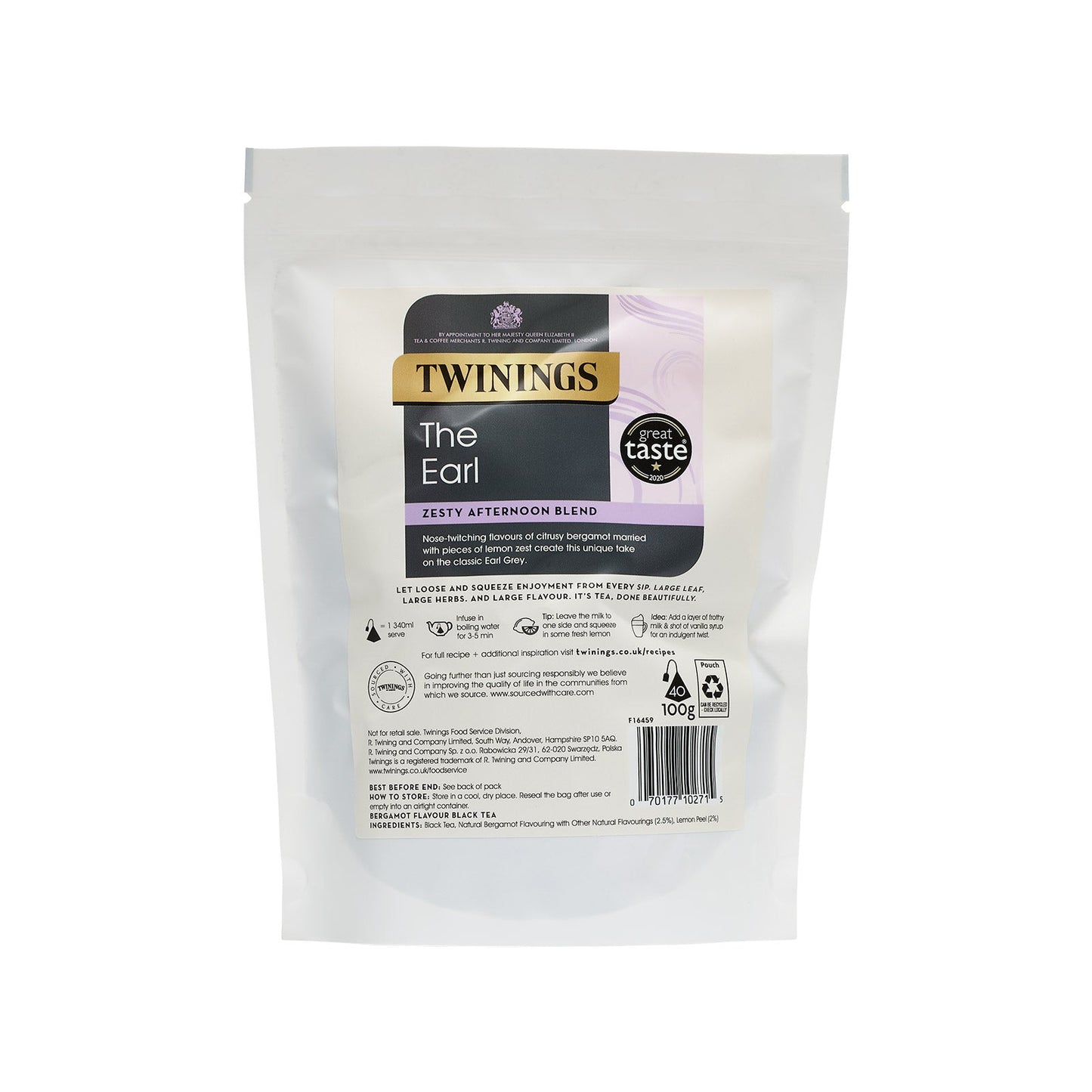 Twinings The Earl 40 Loose Pyramid Tea Bags