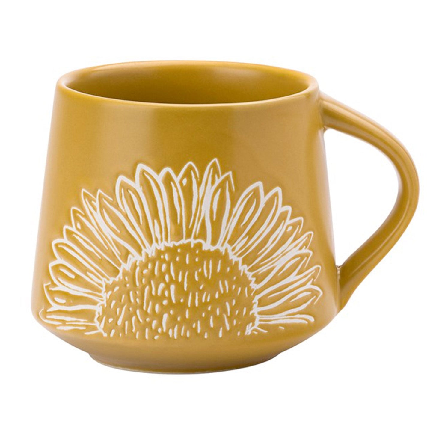 The English Tableware Company Artisan Flower Mug Yellow Teaware Tea Lover Gift