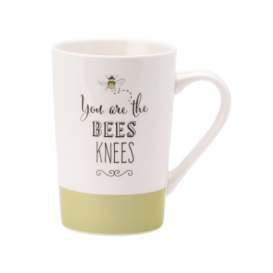 The English Tableware Company Bee Happy Mug Green Teaware Tea Lover Gift