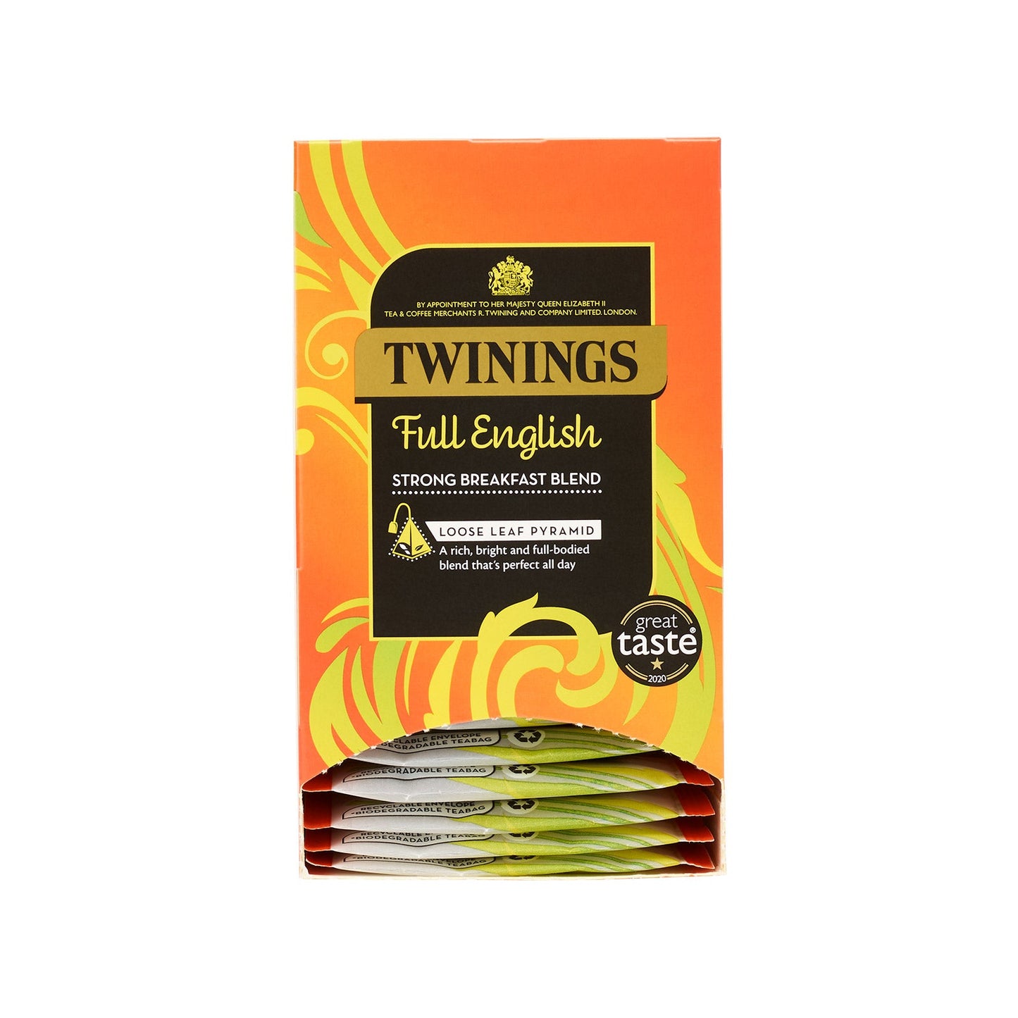 Twinings The Full English 15 Pyramid Bags (Individually Wrapped)