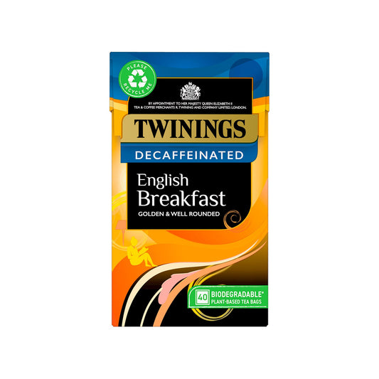 Twinings English Breakfast Decaffeinated 40 Tea Bags