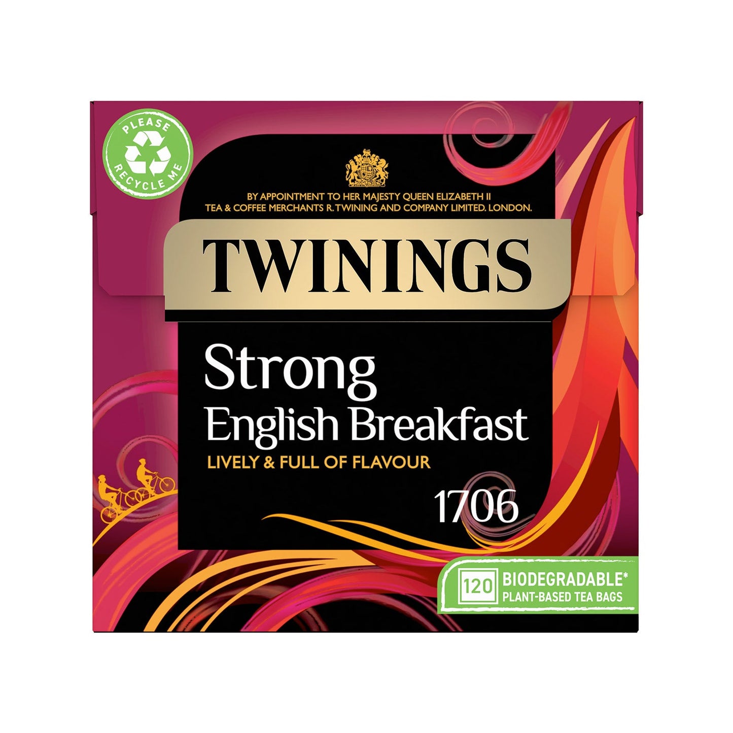 Twinings Strong English Breakfast Tea 120 Tea Bags All Natural Ingredients Strong Fragrant English Breakfast Black Tea Full of Flavour