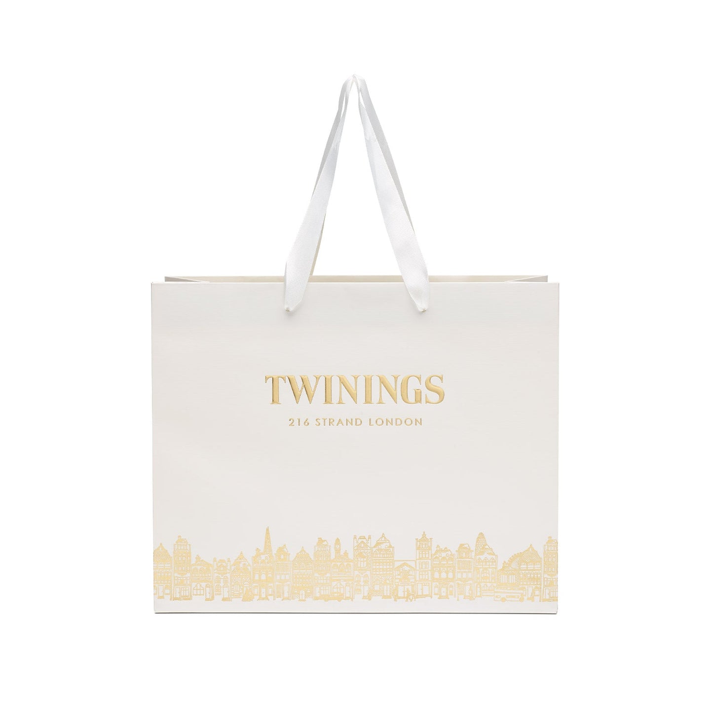 Twinings White Gift Bag Medium Gold Design Create Your Own Gift Tea Gift Bag