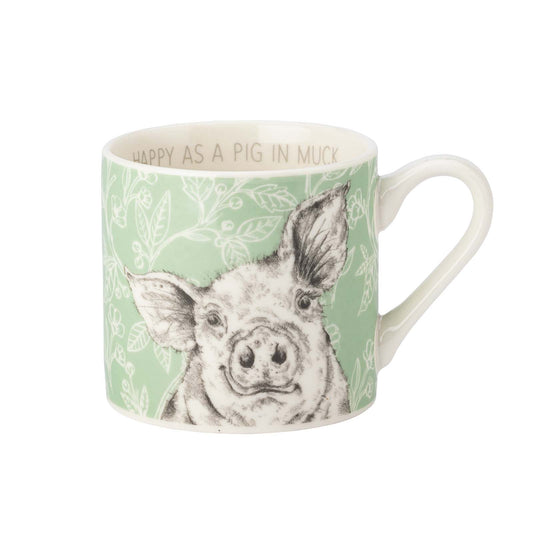 The English Tableware Company Fieldview Farm Mug Pig