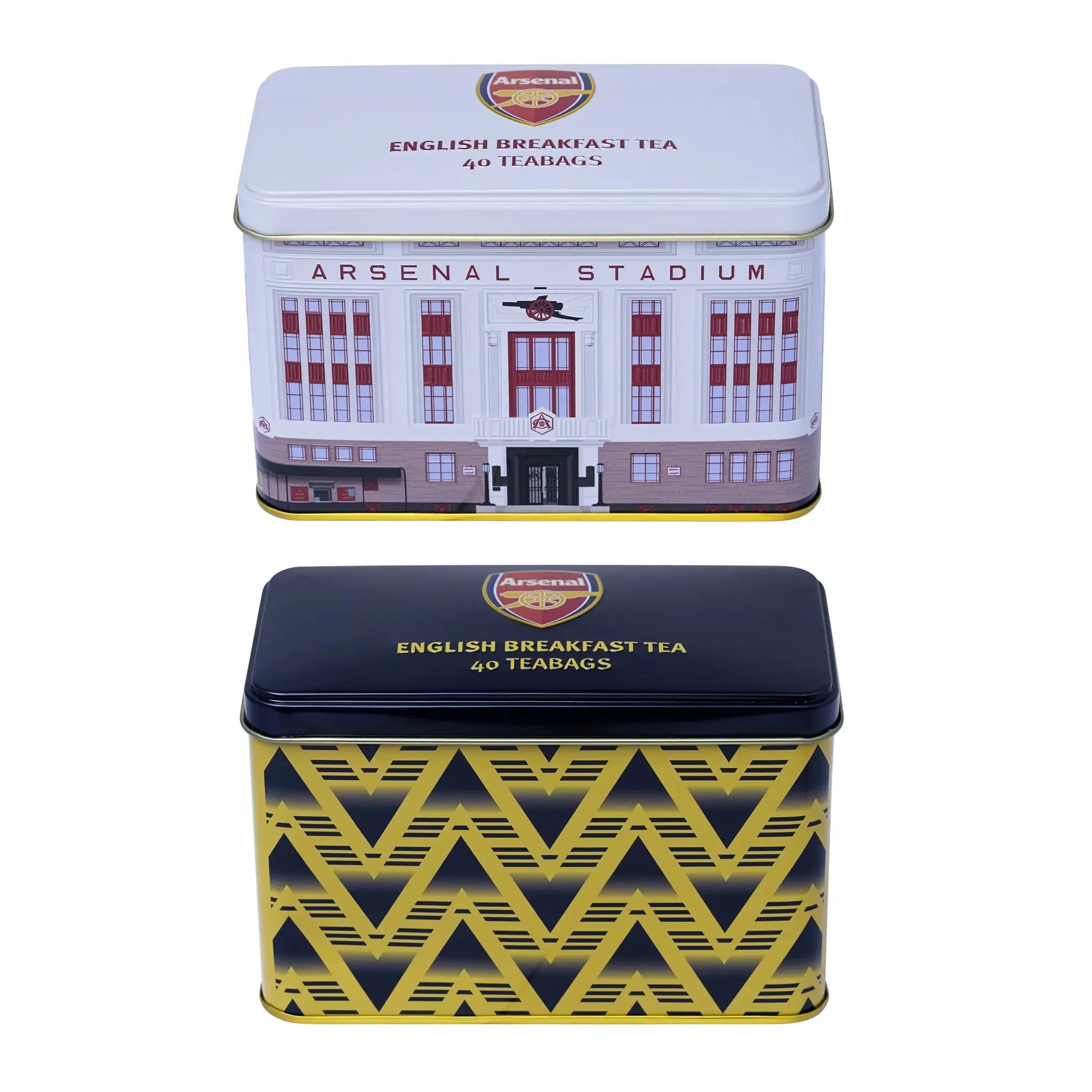 Indulge in a touch of luxury by treating yourself to the limited-edition Arsenal Tea Tin Bundle. Impressively designed with the iconic Arsenal Football Club logo, this bundle includes our best-selling Highbury Classic Tin and Bruised Banana tin, both