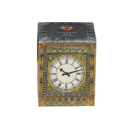 Our original hand-drawn, detailed Big Ben Carton of London Tea is aromatic and full of flavour. A delicious brew traditionally used in the afternoon to compliment sandwiches, pastries and cakes. Enjoy on its own, with a slice of lemon or with the add