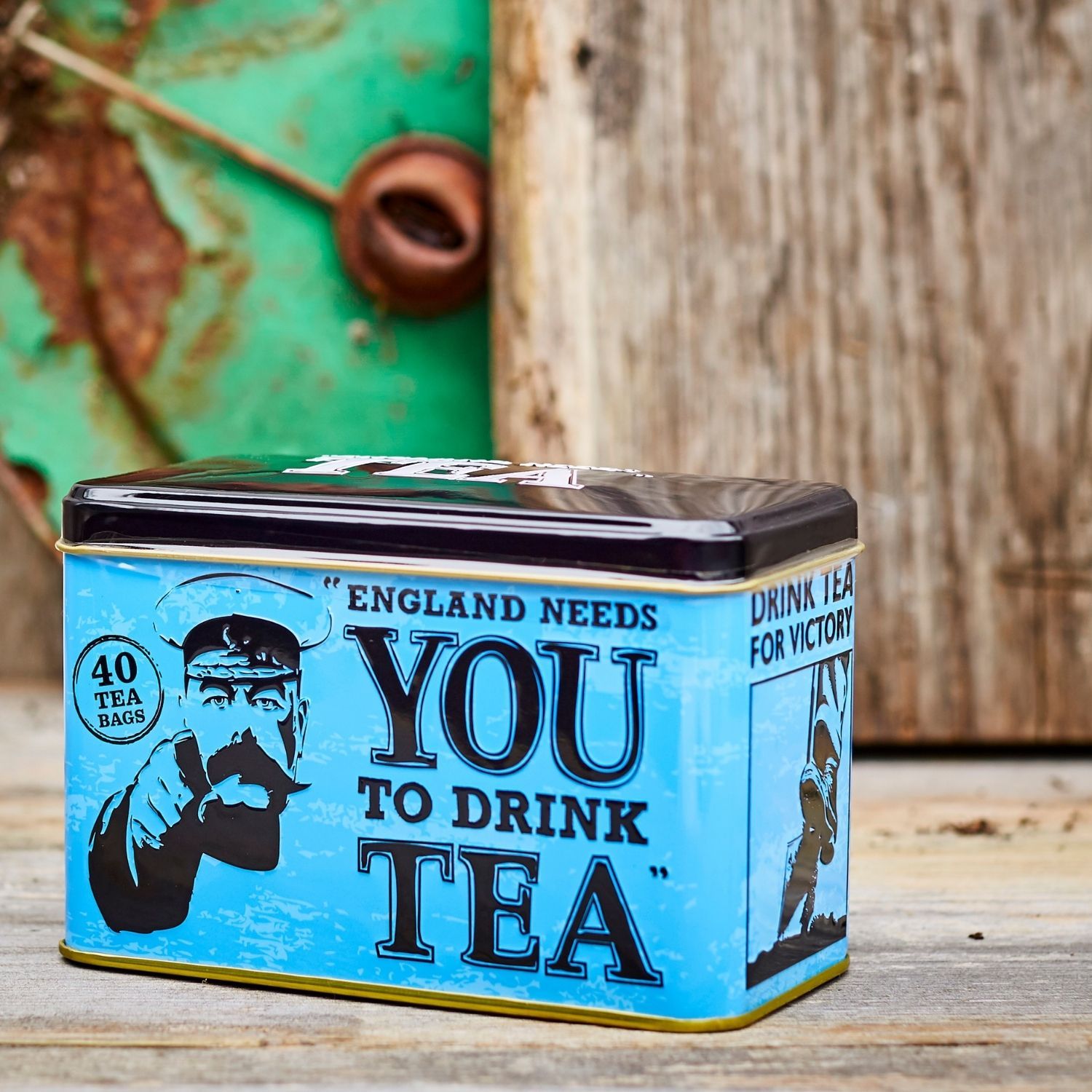 Our best-selling vintage-style tea caddy is more popular than ever. England needs you to drink tea, the perfect gift to send to anyone who needs a little cheering up at the moment. This fun keepsake tin contains 40 English Afternoon Teabags. England 