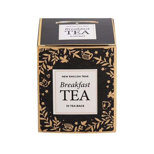 Our Urban-Grey Christmas themed gift box, with gold foiling, contains 10 English Breakfast teabags and makes a great stocking filler. Each box contains 10 English Breakfast teabags English Breakfast tea is a traditional English black tea, full-bodied