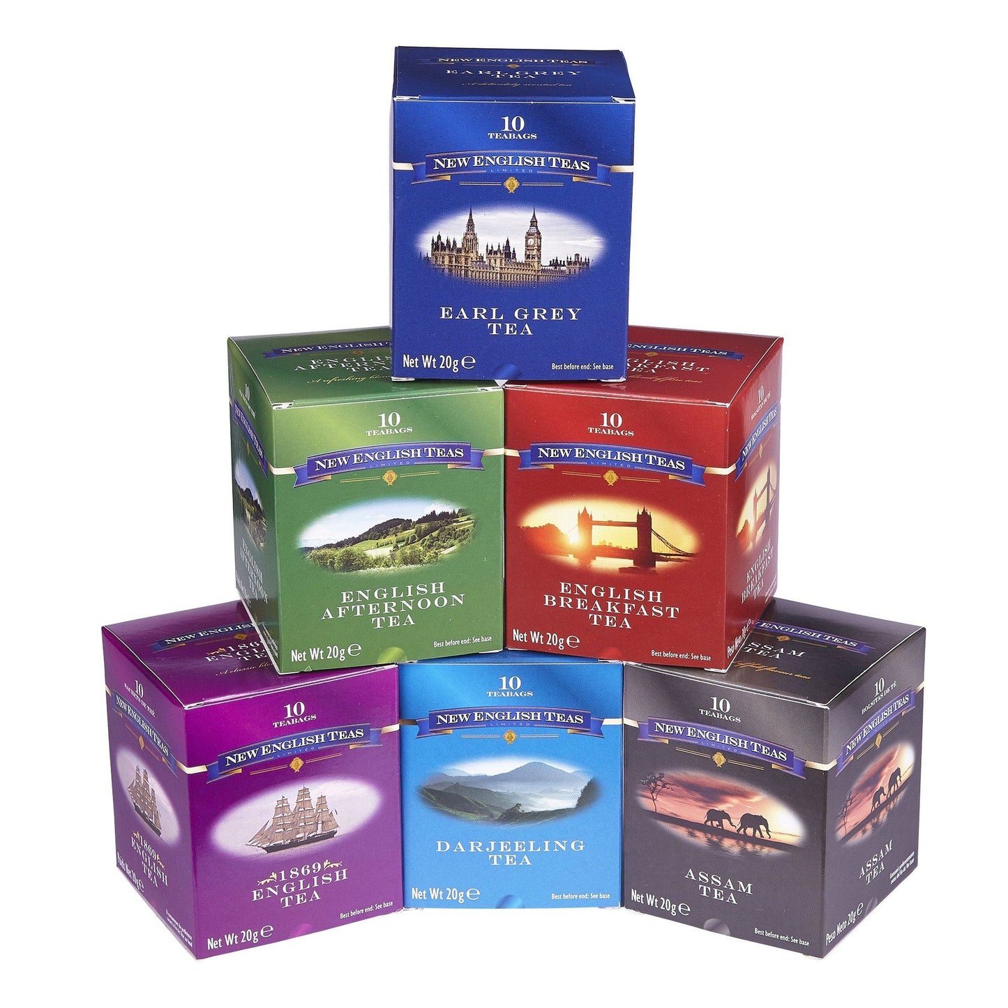 You'll be spoilt for choice with our best selling Traditional Teabag Selection Gift featuring 6 of our favourite blends. Choose from English Afternoon Tea, English Breakfast Tea, Earl Grey Tea, Darjeeling Tea, Assam Tea and classic English Tea. Each 