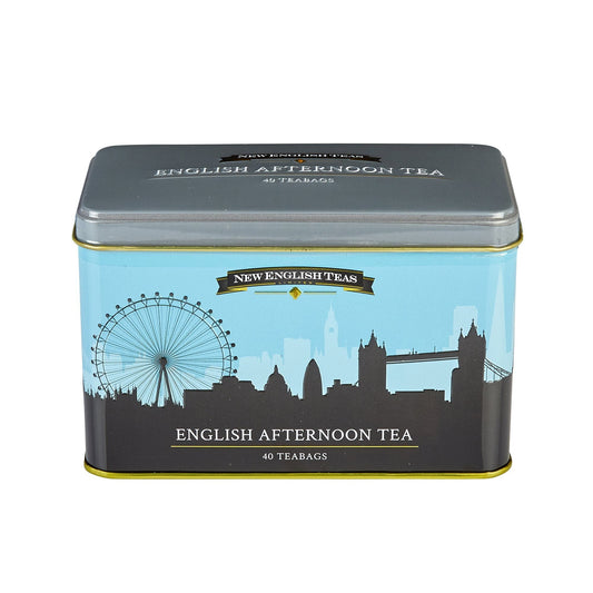 Our iconic London Skyline tea tin contains 40 English Afternoon teabags. A medium-bodied black tea blend. Enjoy on its own, with a slice of lemon or with the addition of milk, and if preferred a little sugar. London Skyline Tea Tin contains: 40 Engli