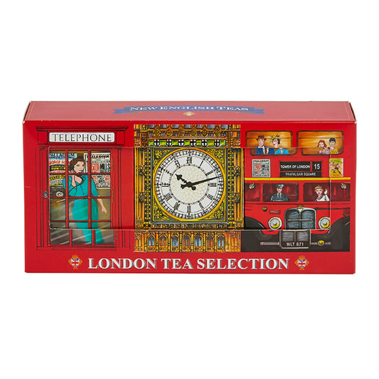 You'll be spoilt for choice with our best selling London Tea Selection Triple Tea gift pack in our original Red Bus, Big Ben, English Telephone Box designs. We've selected our favourite, delicious blends; English Breakfast Tea and our fabulous London