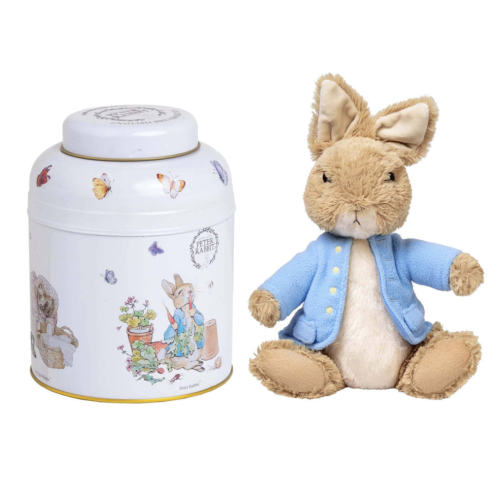 Peter Rabbit Gift Set with Tea Caddy and Plush Toy – Hot Drink Company