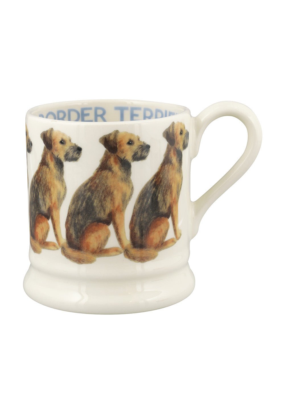 Emma Bridgewater Emma Bridgewater Seconds Dogs Border Terrier 1/2 Pint Mug Unique Handmade & Handpainted English Earthenware Tea/Coffee Mug