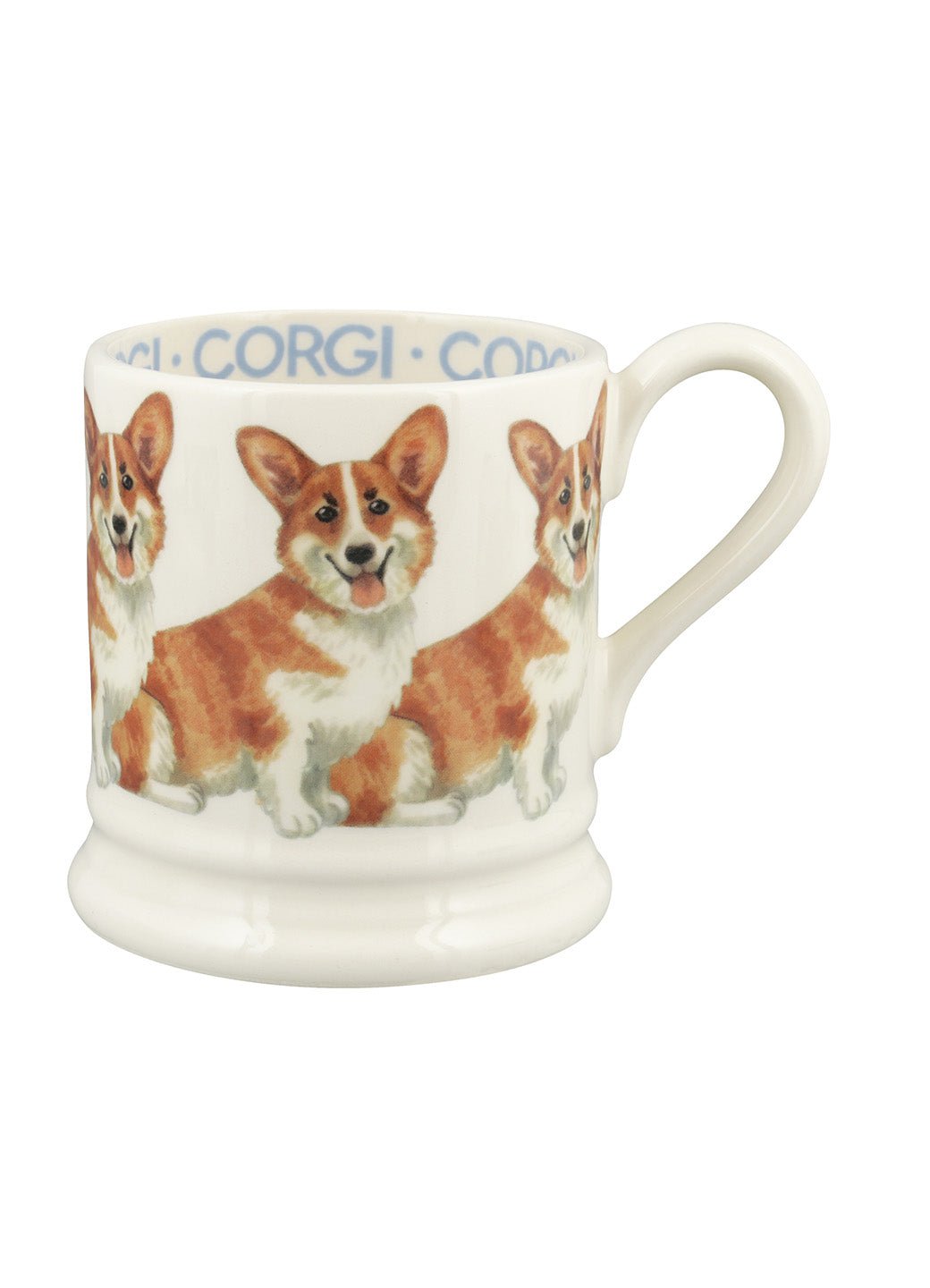 Pembroke Welsh Corgi 1/2 Pint Mug Unique Handmade & Handpainted English Earthenware Tea/Coffee Mug Emma Bridgewater