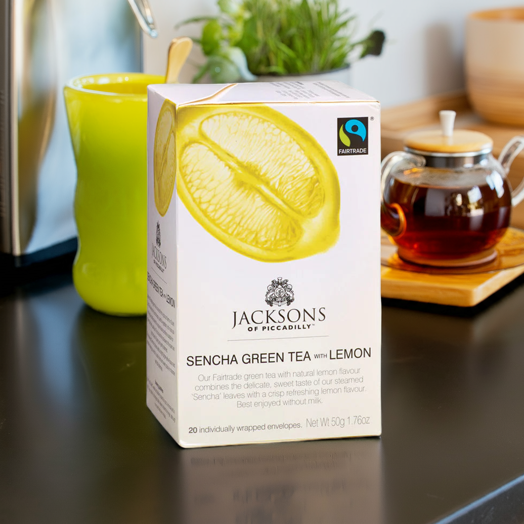 Jacksons of Piccadilly Green Tea Sencha Green Tea with Lemon