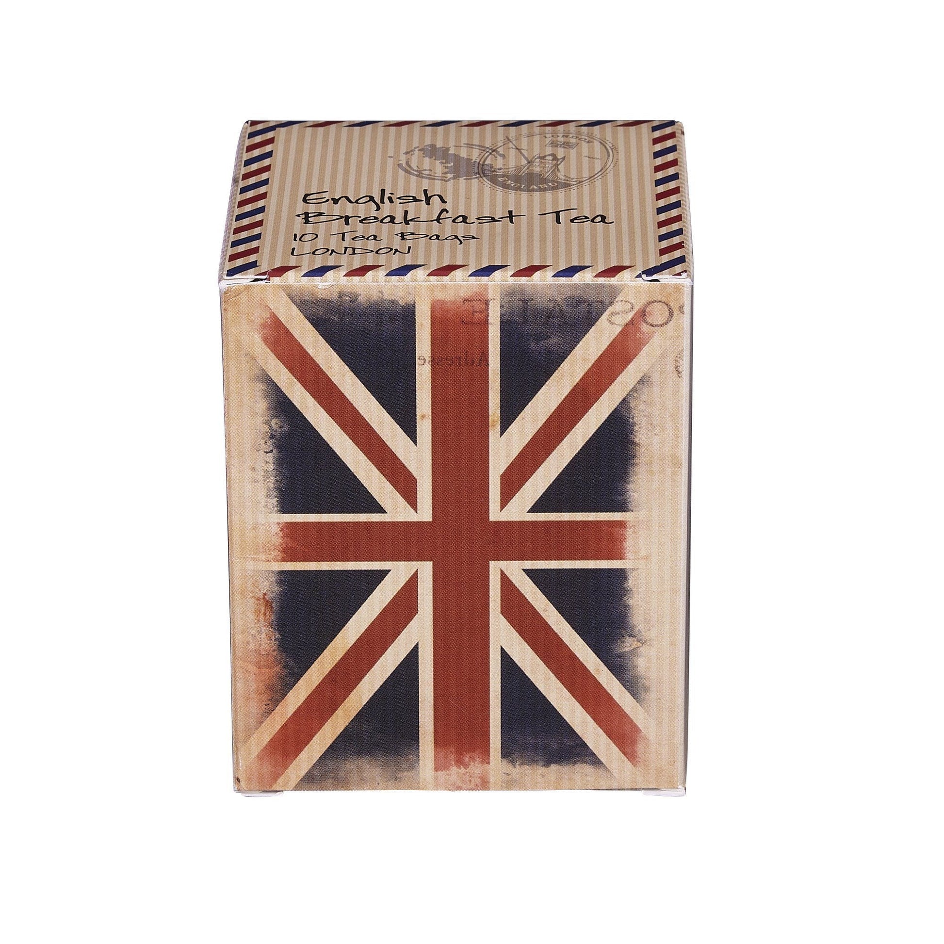 A traditional Tea Carton depicting fond British travel memories. Highly collectible, this unique carton contains our English Breakfast Tea, a rich, smooth and delicious blend traditionally used in the morning to invigorate the senses shortly after wa