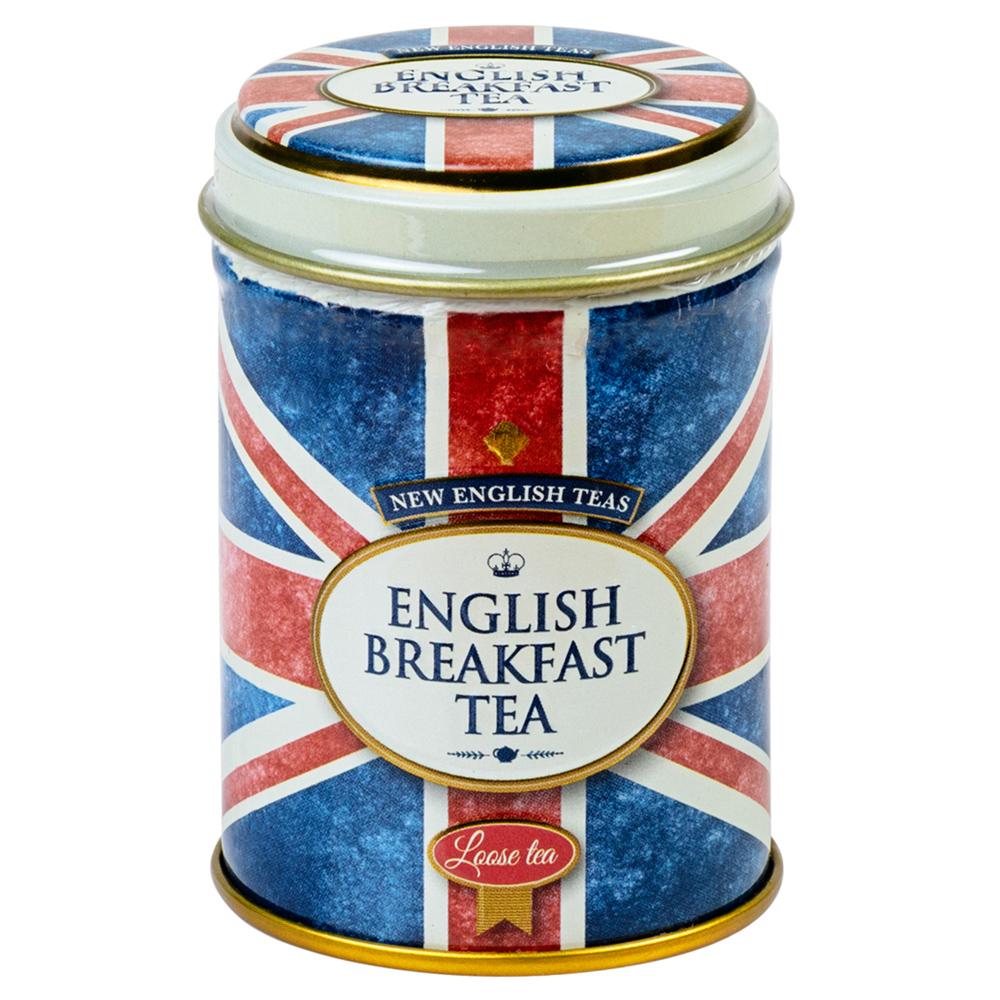 A mini Tea tin featuring the iconic Union Jack. This collectible, super cute mini tin contains our flavoursome loose leaf English Breakfast Tea, a classic rich, smooth and delicious blend. Traditionally drank in the morning, with breakfast, this tast