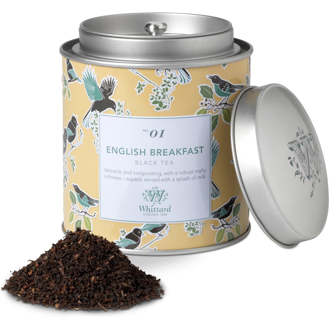 Tea Discoveries English Breakfast Tea Caddy English Breakfast became something of a national drink when word got out that Queen Victoria was a fan; Walter Whittard was quick to follow suit, creating his own distinctive blend from a selection of different tea gardens in the West Java region. A Whittard firm favourite for well over a century now, our English Breakfast loose leaf tea is particularly delicious served with a splash of milk