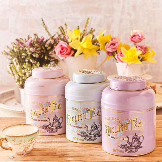 Our Vintage Victorian Triple Tea Caddy Bundle is the ultimate gift for any connoisseur of quality tea. Indulge in the exquisite aromas of 1869, English Afternoon, and Earl Grey, each stored in its own exquisite, handcrafted caddy in the beautiful sha